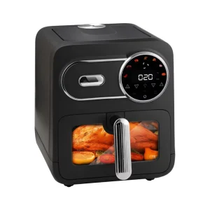 Smart Menu LCD Touch Screen Air Fryer Oven All in One 5 6L Capacity Class Energy Efficient Square Plastic Household Kitchen