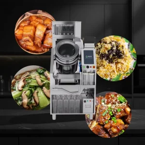 Smart Noodle Cooking Robot Automatic Stir Fry Machine Stainless Steel Self Cleaning Digital Touchscreen Energy Saving