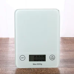 Smart Nutrition Digital Kitchen Scale with Weight Measuring Nutritional Calculator 5kg Capacity Battery Powered