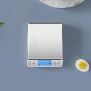 Smart Nutritional Calculator Kitchen Scale Digital 3kg 0.1g Stainless Steel ABS Food Weight Weighing LCD Scale