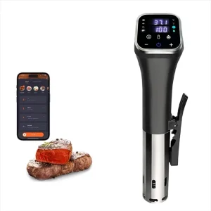 Smart Sous Vide Cooker with WiFi App Control Low Temperature Slow Cooking Immersion Circulator with Time Control