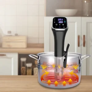 Smart Sous Vide Immersion Cooker Touch Screen WiFi Controlled Recipe Presets Time Slow Cooker Stick with Temperature Control