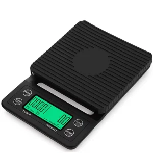 Smart Timer Digital Coffee Scale HD LCD Dual Display Programmable Accuracy Electronic Weighing Scales for Baristas