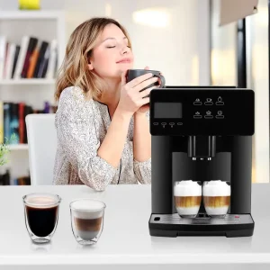 Smart Touch Panel 19 Bar Pump Bean to Cup Espresso Cappuccino Fully Automatic Coffee Machine