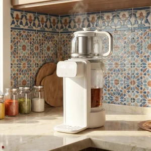 Smart Water Boiler Electric Russian Pot Tea Maker with Thermostat Double Kettles Samovar Electric Kettles Glass