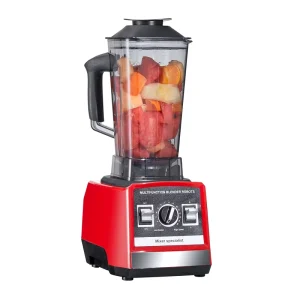 Smoothie Blenders Juicers 2 in 1 Electric Heavy Duty Commercial Household Blender with Plastic Container Stainless Steel Housing