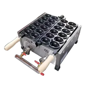 Snack 12pcs Egg Waffle Machine Gas Waffle Maker Food Egg Taiyaki Maker Egg Bread Machine
