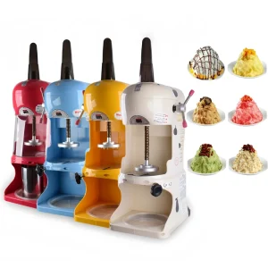 Snow Cone Ice Shaver Machine Maker Electric Block Ice Crusher Snowflake Shaved Ice Machine
