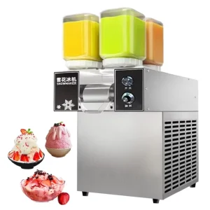Snow Flake Ice Cream Machine Commercial 4 Flavor Snowflake Ice Cream Maker Ice Shaver and Crusher