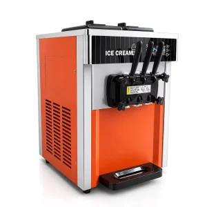 Soft Ice Cream Machine Commercial Ice Cream Machine 3 Flavor Soft Serve Ice Cream Maker Machine Countertop Model