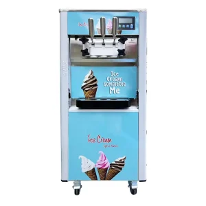 Soft Ice Cream Machine Three Flavor with Yogurt and Fruit