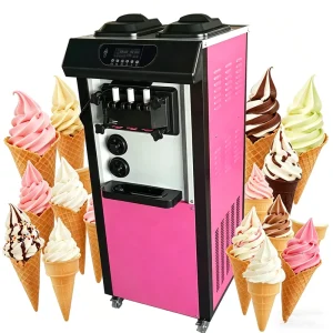 Soft Ice Cream Making Machine HJ-ICM20L Three Flavors Ice Cream Maker
