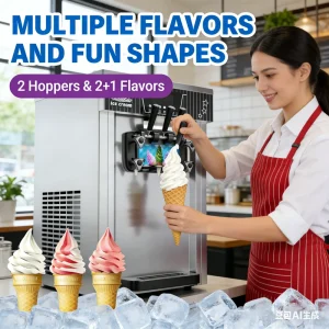 Soft Serve Ice Cream Maker Commercial Ice Cream Machine