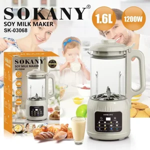 Sokany Kitchen Home Blender Machine Mini Electric Automatic Soybean Milk Machine