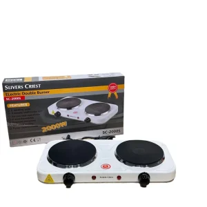 Solid Mini Electric Hotplate Cooker Electric Stove Two Burners Electric Hot Plate Electric Hotplate Grill for Cooking