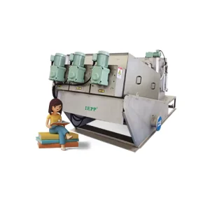 Solid Separator DAF Machine Multi disc Screw Sludge Dehydrator Steel Construction Wastewater Treatment Motor