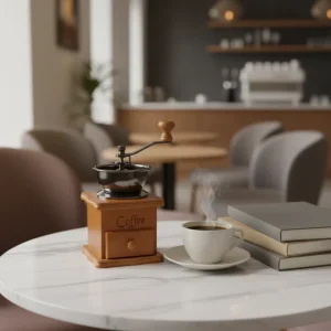 Solid Wood Retro Classic Coffee Bean Grinder Hand Coffee Grinder Ceramic Core Adjustable Bean Grinder