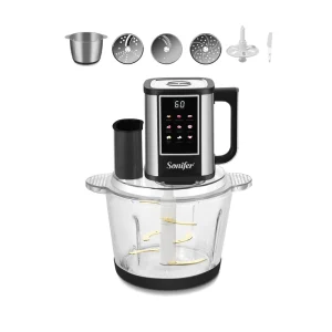 Sonifer SF 8201 Food Processor 10 in 1 Multifunction Kitchen Machine Chopper Slicer for Home Cooking Meal Prep Gift