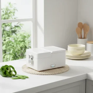 Sorge Luxury 1.5L Food Grade 304 Stainless Steel Bento Electric Lunch Box Food Heater with Dual Voltage for Car & Home