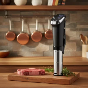 Sous Vide Cooker Machine with 1200W Immersion Circulators and Accurate Temperature and Time Control for Kitchen