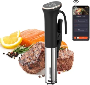 Sous Vide Cooker WI FI 1100W Precise Temperature Pantalla LED Timer Function IPX7 Waterproof