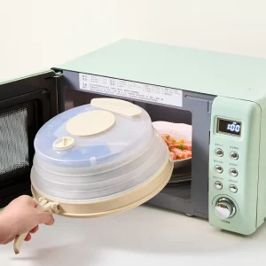 Specialty Tools Collapsible Foldable Heat resistant Eco Friendly Breathable Microwave Oven Cover Tray for Home Kitchen