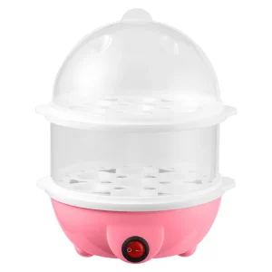 Speedy Portable Simple Double layer Egg Steamer Cooker Auto Shut Off 1 12 Eggs Capacity Morning Breakfast Helper