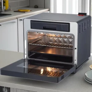 Square All in One Steam Air Fryer Oven with Adjustable Thermostat Control and Grill