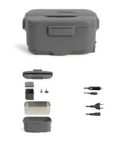Square Automatic Portable Electric Lunch Box Heater 1.8L Dishwasher Safe App Controlled 12V 24V 230V USB Power Source Home