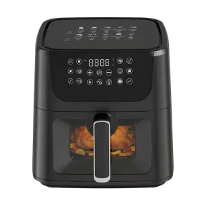 Square Basket Electric Air Fryer Oil Free Home Display with Window 4L 6L 8L Industrial Pink Digital Smart Air Fryer Oven