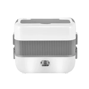 Square Mini Automatic Self Heating Lunch Box Portable Stainless Steel Electric Lunch Box for Office and Home