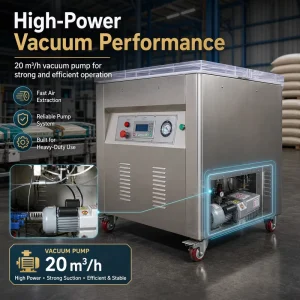 Square Shape Forming 110V/220V 1.8KW Rice Vacuum Packing Machine for Grain Cereal Mold Press ZXJ-8020 Packing Machine