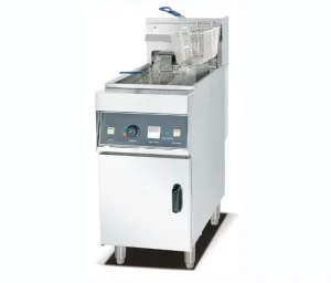 Stainless Steel 1 Tank 2 Basket Deep Fryer Oil Filter Machine Electric Commercial Chicken Fryer