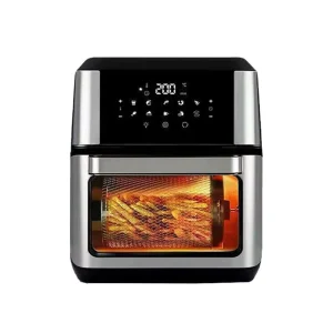 Stainless Steel 10L 15L Electric Digital Air Fryer Oven Multifunction Preset Rotisserie Grill Oil-Free Cooking