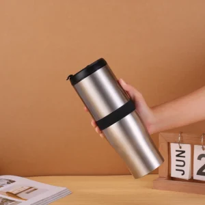 Stainless Steel 1600mAh Battery Powered Portable Ceramic Burr Coffee Grinder with 20g Capacity for Household Outdoor Use