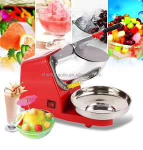 Stainless Steel 200W Strong Power Household Outdoor Hotel Commercial Electric Ice Shaver Crush Ice Maker Machine