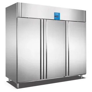 Stainless Steel 3 Door Commercial Kitchen Upright Refrigerator Freezer Vertical