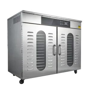 Stainless Steel 304 Dried Fruits Dehydrator for Food With 32 Trays and Double-layer Exterior Shell