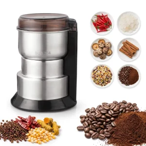 Stainless Steel 304 Food Grade Powerful Electric Portable Mini Office Coffee Bean Grinders for Home Use