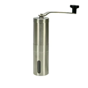 Stainless Steel 304 Professional Portable Hand Cranked Coffee Grinder with Ceramic Burrs for Home Use