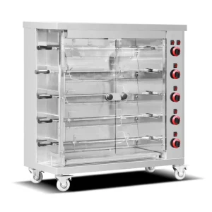 Stainless Steel 5 Layers Gas Chicken Rotisserie Machine Restaurant Kitchen Equipment