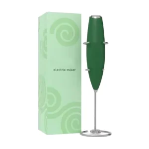 Stainless Steel AA Battery Powered Handheld Electric Milk Frother One Touch Lock Detachable Whisk 19000RPM