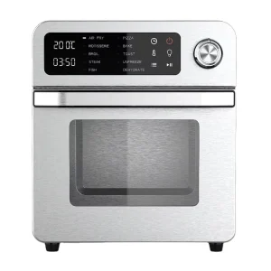 Stainless Steel Air Fryer Oven Dehydrator Multifunction 15L Smart Kitchen Appliance Digital 10 Preset Programs Household German