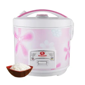 Stainless Steel Automatic Electric Mini Rice Cooker Non Stick Inner Pot Keep Warm Function Portable Measuring Cup