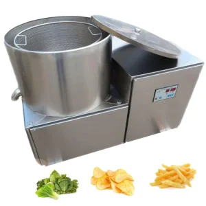 Stainless Steel Automatic Food Dehydrator Centrifugal Deoiling Machine for Potato Chips Vegetables Fried Food Dewatering Machine