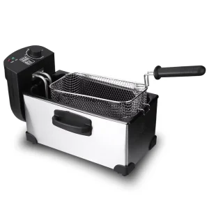 Stainless Steel Basket Electric Deep Fryer for Fried Chicken Chops High Capacity Mini Deep Fryer