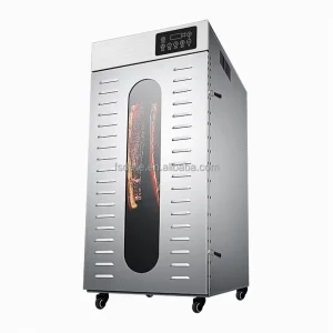 Stainless Steel Big Capacity Smoke Function Meat Sausage Dryer Machine Rotary Biltong Dehydrator