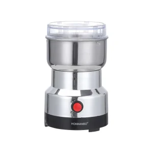Stainless Steel Blade Coffee Grinder 4 Blades Electronic Touch Control 300g Capacity Portable Mini Electric for