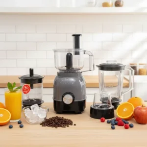 Stainless Steel Blade Multi 3-in-1 Electric Blender Juicer Mixer Grinder Mashing Leak Proof Easy Cleaning for Home
