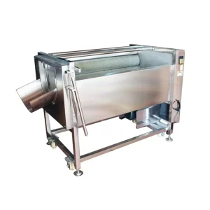 Stainless Steel Cassava Washing and Peeling Machine with Motor and Bearing for Vegetable Processing Plants